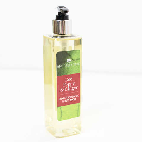 Body Wash - Red Poppy & Ginger - Organic (250ml) - Love Roobarb