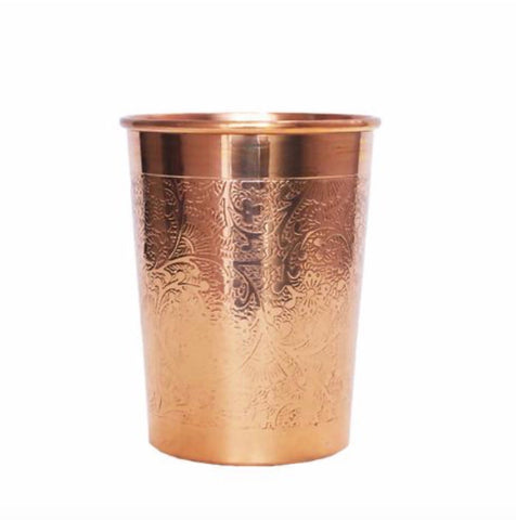 Copper Water Cup - Engraved