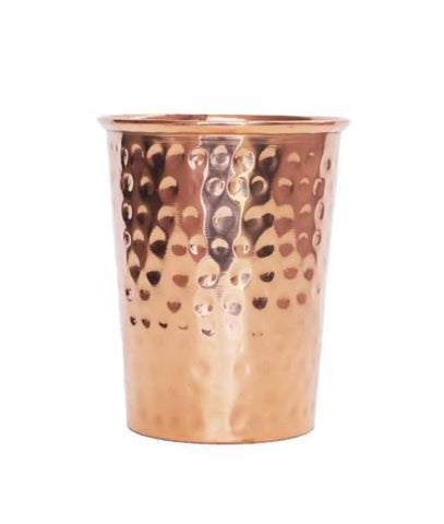 Copper Water Cup - Diamond Design