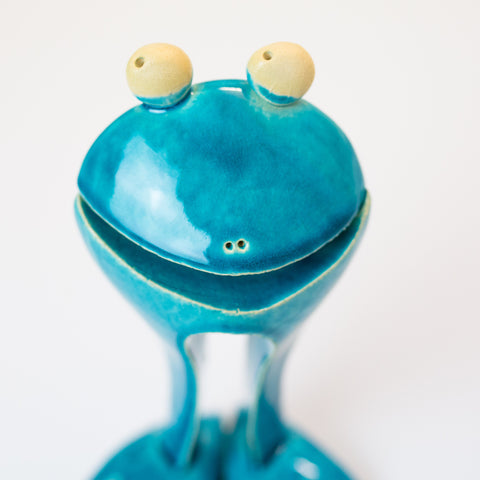 Ceramic Frog - Blue