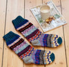 Woollen Fairisle Socks - Blue